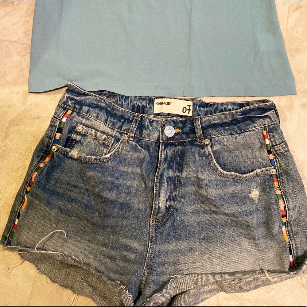 Top and shorts